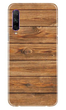 Wooden Look Mobile Back Case for Honor 9x Pro  (Design - 113)