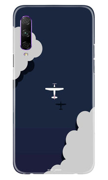 Clouds Plane Mobile Back Case for Honor 9x Pro (Design - 196)