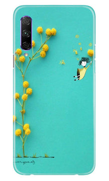 Flowers Girl Mobile Back Case for Honor 9x Pro (Design - 216)