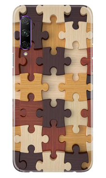 Puzzle Pattern Mobile Back Case for Honor 9x Pro (Design - 217)