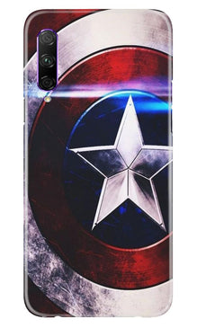 Captain America Shield Mobile Back Case for Huawei Y9s (Design - 250)