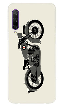 MotorCycle Mobile Back Case for Honor 9x Pro (Design - 259)