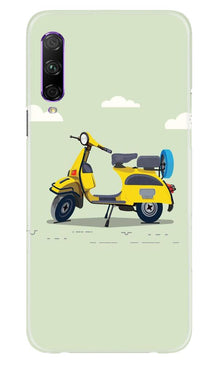 Vintage Scooter Mobile Back Case for Honor 9x Pro (Design - 260)