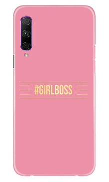 Girl Boss Pink Mobile Back Case for Huawei Y9s (Design - 263)