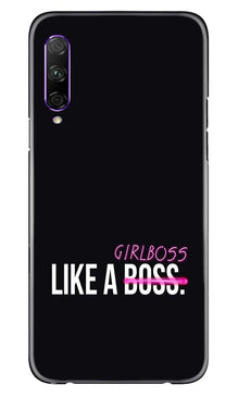 Like a Girl Boss Mobile Back Case for Honor 9x Pro (Design - 265)