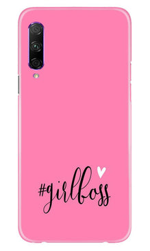 Girl Boss Pink Mobile Back Case for Huawei Y9s (Design - 269)