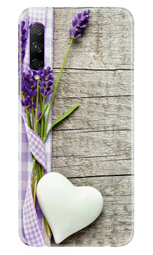 White Heart Mobile Back Case for Honor 9x Pro (Design - 298)