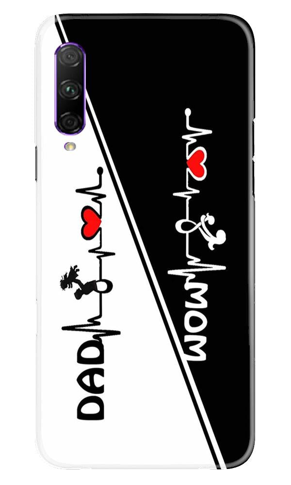 Love Mom Dad Mobile Back Case for Honor 9x Pro (Design - 385)