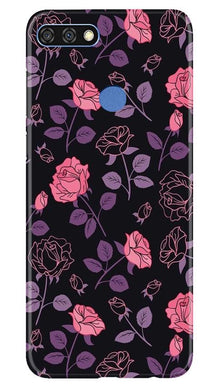 Rose Pattern Mobile Back Case for Huawei 7C (Design - 2)