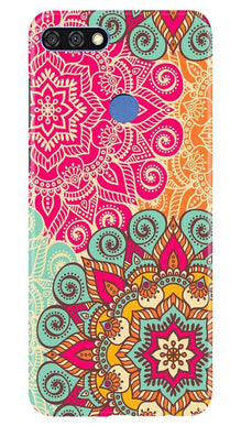 Rangoli art Mobile Back Case for Huawei 7C (Design - 6)