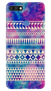 Modern Art Mobile Back Case for Huawei 7C (Design - 8)