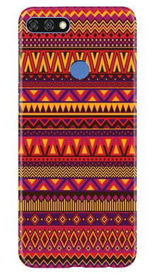 Zigzag line pattern2 Mobile Back Case for Huawei 7C (Design - 10)