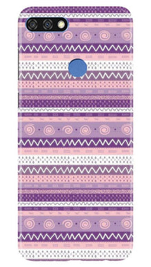 Zigzag line pattern3 Mobile Back Case for Huawei 7C (Design - 11)