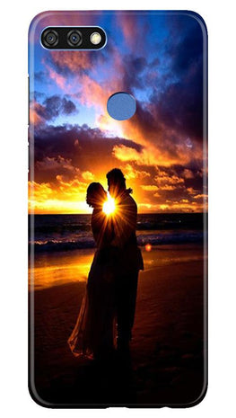 Couple Sea shore Case for Huawei 7C