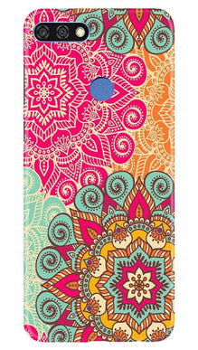 Rangoli art2 Mobile Back Case for Huawei 7C (Design - 29)