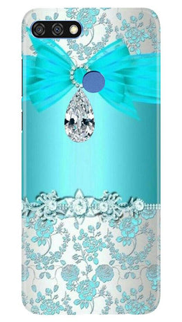 Shinny Blue Background Case for Huawei 7C