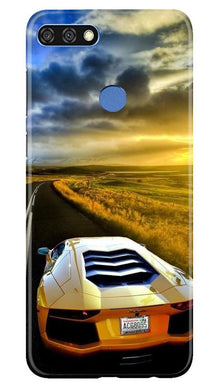 Car lovers Mobile Back Case for Huawei 7C (Design - 46)