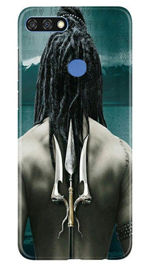 Mahakal Mobile Back Case for Huawei 7C (Design - 47)