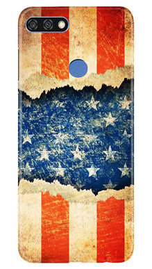 United Kingdom Mobile Back Case for Huawei 7C (Design - 52)