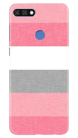 Pink white pattern Case for Huawei 7C
