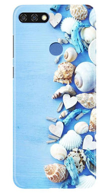 Sea Shells2 Mobile Back Case for Huawei 7C (Design - 64)