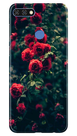 Red Rose Case for Huawei 7C