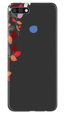 Grey Background Mobile Back Case for Huawei 7C (Design - 71)