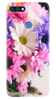 Coloful Daisy Mobile Back Case for Huawei 7C (Design - 73)