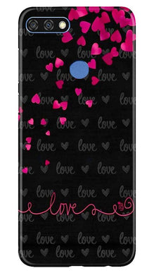 Love in Air Mobile Back Case for Huawei 7C (Design - 89)
