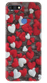 Red White Hearts Case for Huawei 7C  (Design - 105)