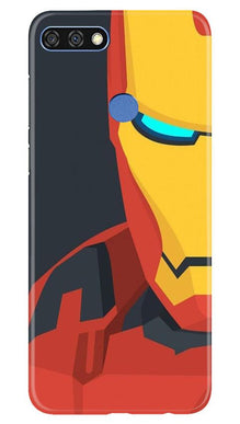 Iron Man Superhero Mobile Back Case for Huawei 7C  (Design - 120)
