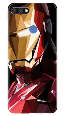 Iron Man Superhero Mobile Back Case for Huawei 7C  (Design - 122)
