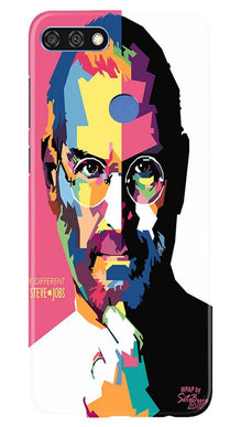 Steve Jobs Mobile Back Case for Huawei 7C  (Design - 132)
