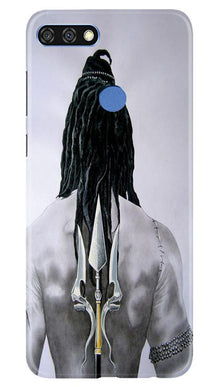 Lord Shiva Mobile Back Case for Huawei 7C  (Design - 135)