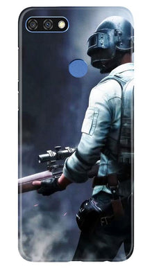 Pubg Mobile Back Case for Huawei 7C  (Design - 179)