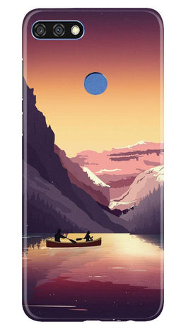 Mountains Boat Case for Huawei 7C (Design - 181)