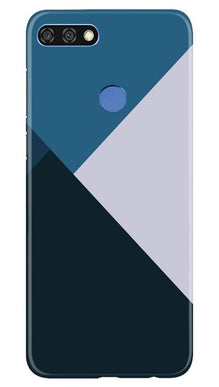 Blue Shades Mobile Back Case for Huawei 7C (Design - 188)
