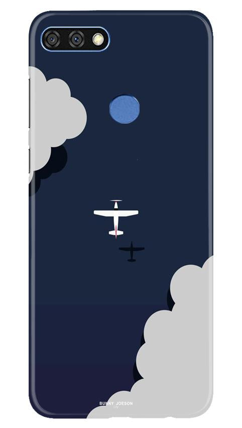 Clouds Plane Case for Huawei 7C (Design - 196)