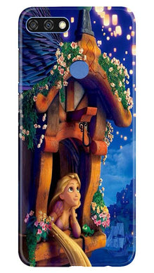 Cute Girl Mobile Back Case for Huawei 7C (Design - 198)