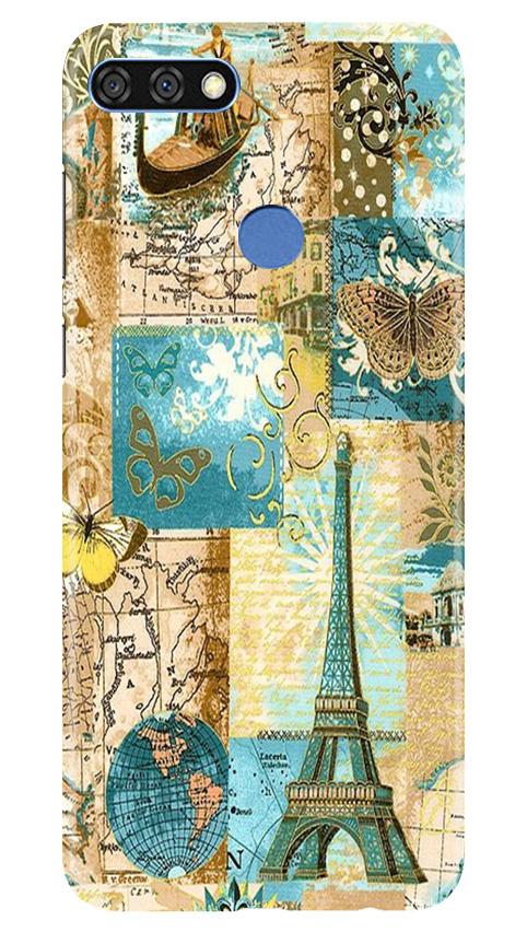 Travel Eiffel Tower Case for Huawei 7C (Design No. 206)