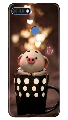 Cute Bunny Mobile Back Case for Huawei 7C (Design - 213)