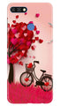Red Heart Cycle Case for Huawei 7C (Design No. 222)