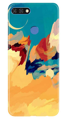 Modern Art Mobile Back Case for Huawei 7C (Design - 236)