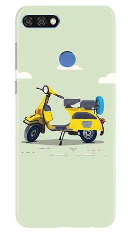 Vintage Scooter Case for Huawei 7C (Design No. 260)