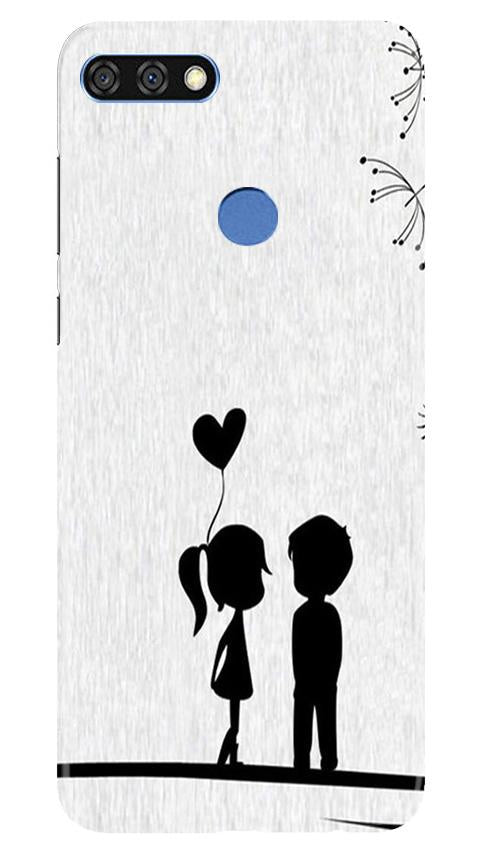 Cute Kid Couple Case for Huawei 7C (Design No. 283)