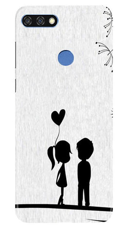 Cute Kid Couple Case for Huawei 7C (Design No. 283)