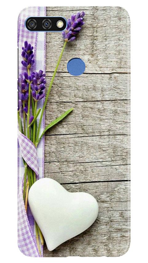 White Heart Case for Huawei 7C (Design No. 298)