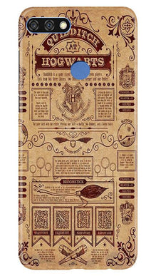 Hogwarts Mobile Back Case for Huawei 7C (Design - 304)