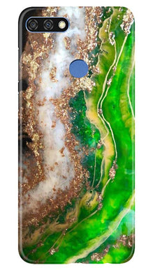 Marble Texture Mobile Back Case for Huawei 7C (Design - 307)