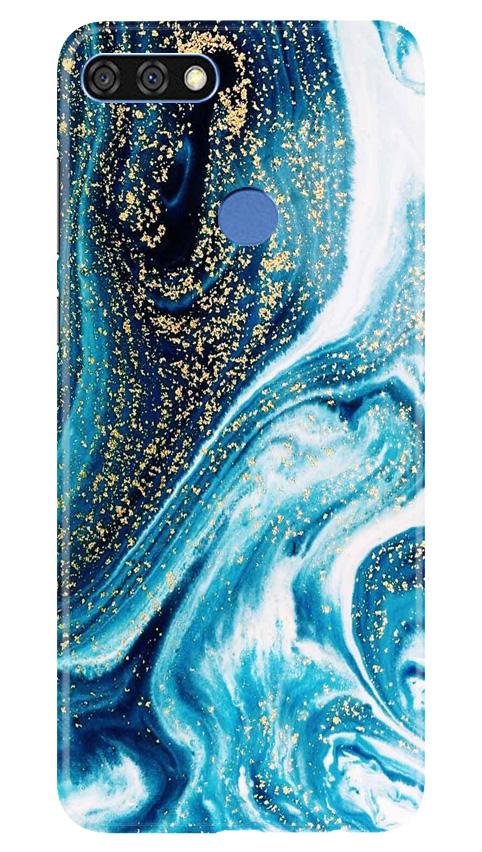 Marble Texture Mobile Back Case for Huawei 7C (Design - 308)